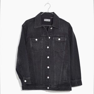 Madewell Oversized Denim Jacket in Lunar Wash